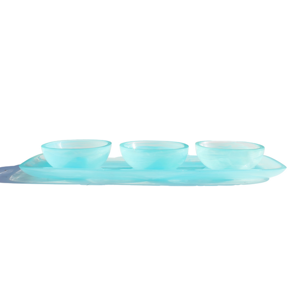 Tapas Resin Bowl and Platter Set