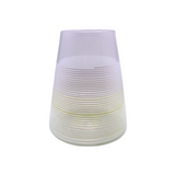 Striped Glass Vase