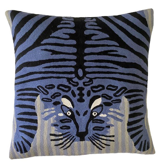 Chain Stitch Tiger Pillow