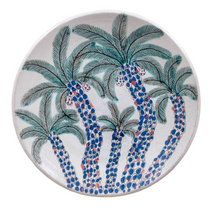 Two Webster, home decor, palm tree, palm tree platter, Egypt, table setting