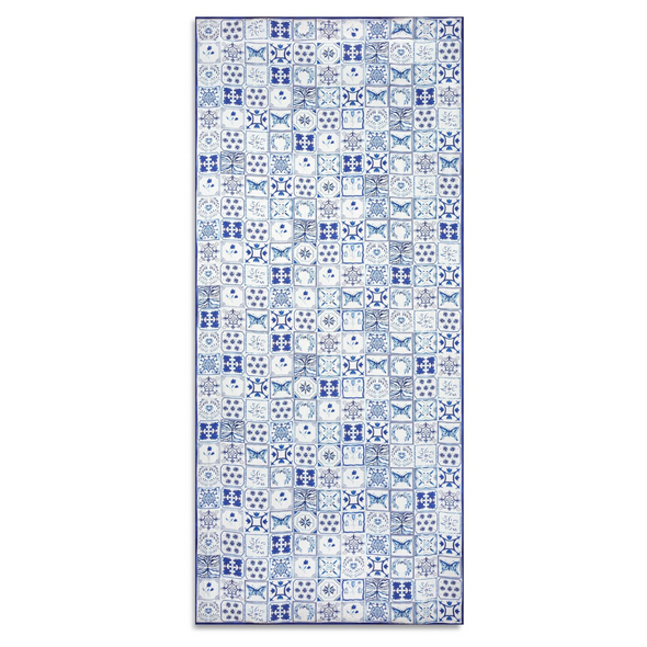 Azulejos Tile Linen Tablecloth