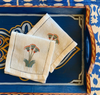 Nile Lotus Cocktail Napkins, set of 6