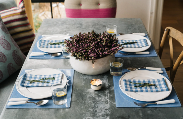 Blue Chambray Acrylic Placemat