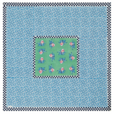 Square Tiles Green Tablecloth