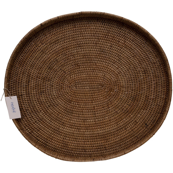 woven tray, oval tray, home decor, two webster