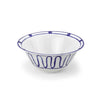 side view, two webster, kitchenware, serving bowl, made in Greece, blue bowl